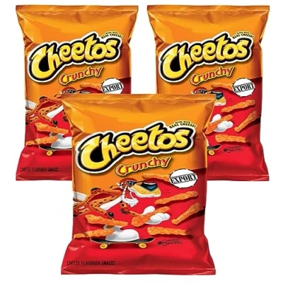 Image of American Cheetos Crunchy 8oz Cheese Flavour 3 x 226g US Import Corn Chips