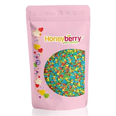 Image of HONEYBERRY INCLUSIONS Multicoloured Easter Eggs Sprinkles 200g Premium Edible Decorating for Baking, Cupcake and Cake Decorations, Ice Cream, Dessert Icing Decoration Toppers