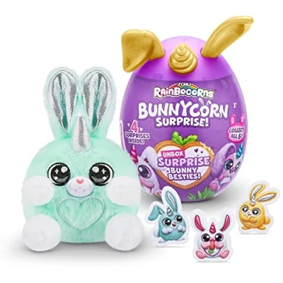Image of Rainbocorns Bunnycorn Surprise, 2 Pack, 4 Surprises Inside, Collectible Plush Pets, (2 Pack)