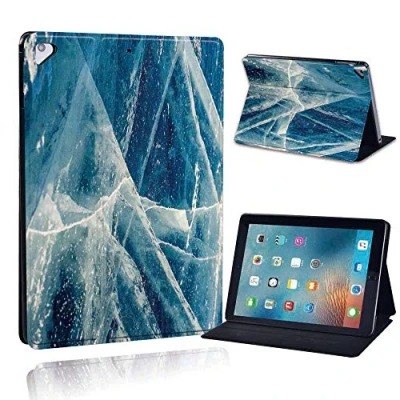 Image of FINDING Case Fit Apple iPad Air/Air 2 / Pro 9.7&quot; Tablet Printed PU Flip Leather Smart Lightweight Shell Stand Cover for (iPad 9.7&quot;, azul marble)