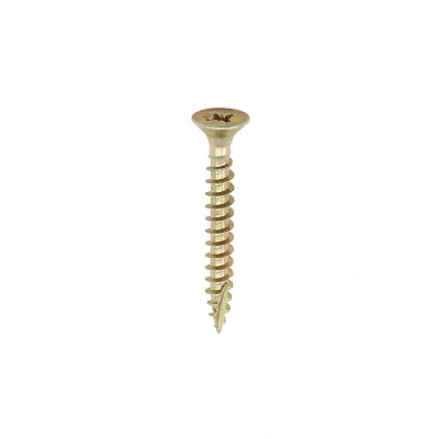 Image of 3x TIMCO Classic Multi Purpose Screws Pz Double Countersunk Yellow 60045CLAF Pack of 200