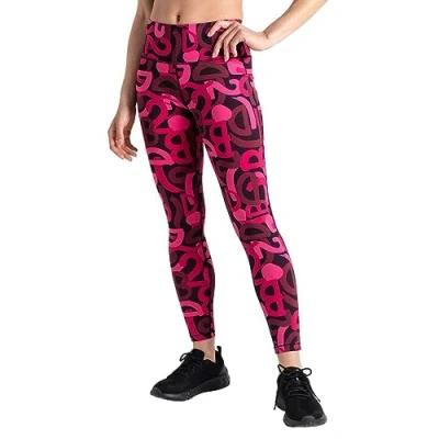 Image of Dare 2b Womens Influential Legging Pure Pink Graffiti 8