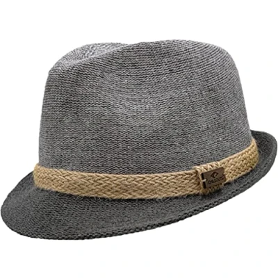 Image of CHILLOUTS Men&#039;s Sendai Hat Trilby, Gray, S M