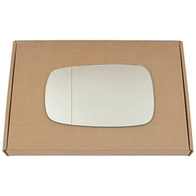Image of Less4spares Wing Mirror Glass Left Compatible with Renault Clio (3rd generation) 2005 2009 STICK ON Passenger Near Side Blind Spot