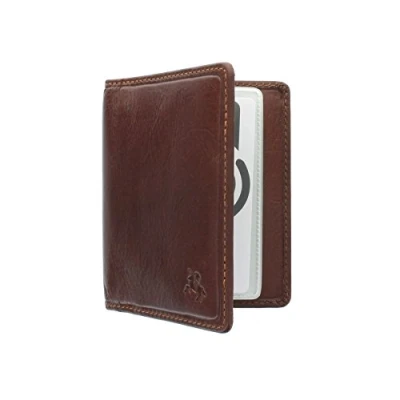 Image of VISCONTI Tuscany Collection Camper Leather Card Holder RFID Protection TSC40 Tan