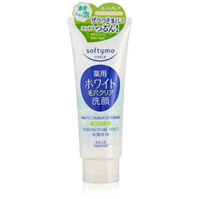 Image of Kose Softymo Medicinal Facial Wash Foam White Scrub In 150 g