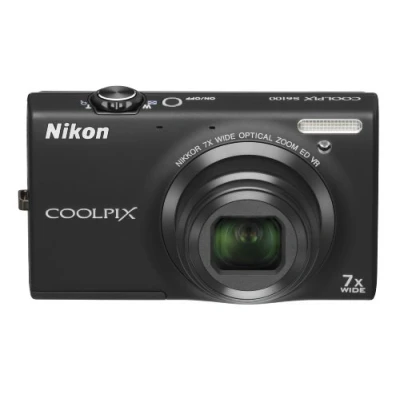 Image of Nikon S6100 Coolpix Digital Camera Black (16MP, 7x Optical Zoom) 3 inch LCD (Renewed)