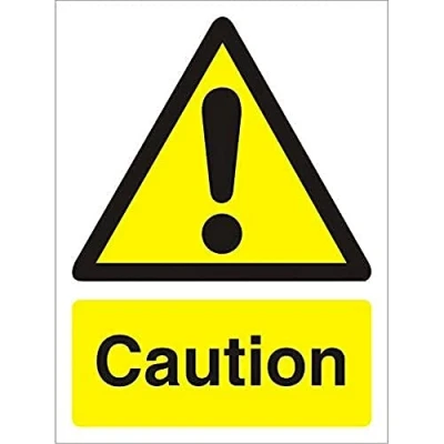 Image of Seco Caution Sign, 200mm x 300mm 1mm Semi Rigid Plastic