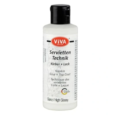 Image of Viva Decor Napkin Glue and Top Coat 2.77 oz. High Glossy, Paper, Multicoloured, 0.1 x cm