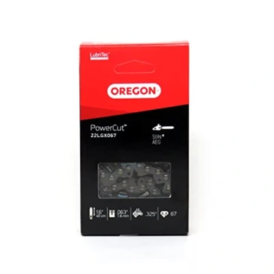 Image of Oregon 22LGX PoweCut Saw Chain for 40 cm Blade with 67 Drive Links Full Chisel Suitable Stihl Chainsaws