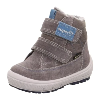 Image of Superfit Baby Boy&#039;s Groovy Snow Boot, Grey Blue 2000, 4 UK Child