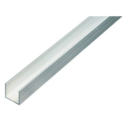 Image of Alberts 470357 U Profile Aluminium Natural 1000 x 25 mm