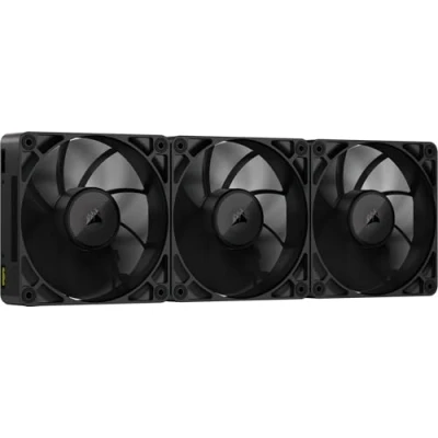 Image of CORSAIR iCUE LINK RX120 MAX 120mm PWM Thick Fans with System Hub High Static Pressure Liquid Crystal Polymer Magnetic Dome Bearing Triple Pack Black