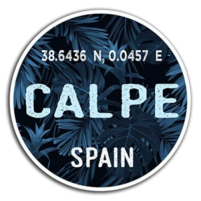 Image of 2 x 10cm Calpe Spain Vinyl Stickers Travel Fun Sticker Laptop Luggage #32727 (10cm Wide)