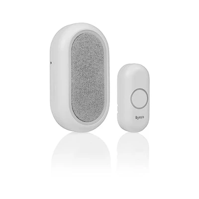 Image of Byron Wireless Doorbell Set Multi Colour Visual Alert Mute Function 200m Range 16 melodies DBY 23562BS