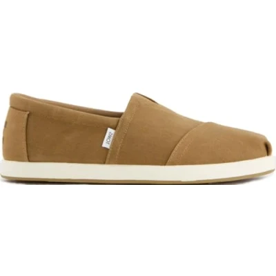 Image of TOMS Men&#039;s ALP FWD Loafer Flat, Toffee Recycled Cotton Waxed Canvas, 9 UK