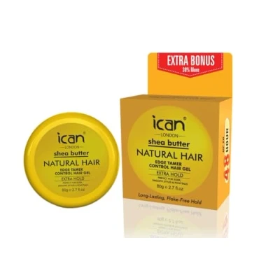 Image of ican London Shea Butter Edge Control Hair Gel Extra Hold 80g