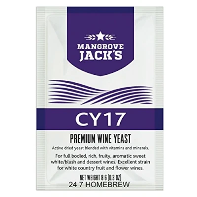 Image of Mangrove Jacks Wine Yeast CY17 Suitable for Dry / Sweet White Wines