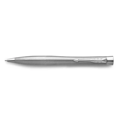 Image of Parker Urban Twist Ballpoint Pen Metro Metallic with Chrome Trim Medium Point Blue Ink Refill Gift Box
