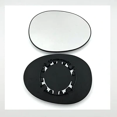 Image of Fits Citroen C1, For 2005 to 2013 Convex Wing Mirror Glass LEFT HAND (UK Passenger Side)
