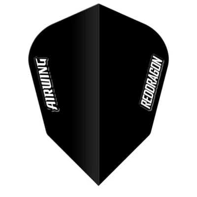 Image of RED DRAGON Airwing Unique Moulded Black V Standard Dart Flights 1 Set Per Pack (3 in total)