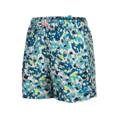 Image of Arena Boys Boy&#039;s Water Prints Boxer Ao Beach Short, Multi, 14 15 Years EU