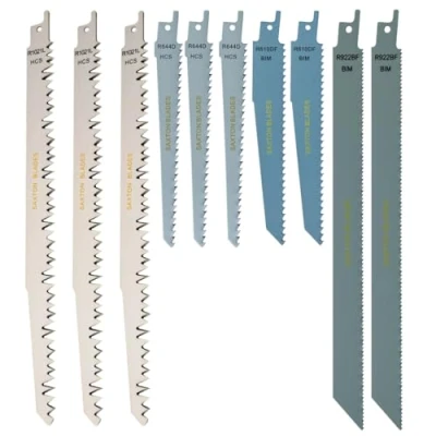 Image of RPR10MXB Saxton 10 Blade Reciprocating Sabre Saw Combo Wood Metal &amp; Demolition fits Bosch, Dewalt Makita