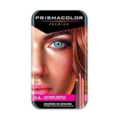 Image of Sanford Prismacolor Premier Colored Pencils 24 units Portrait