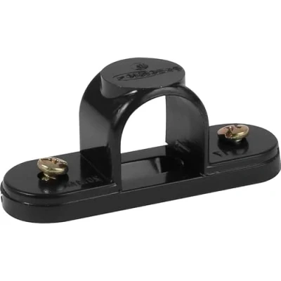 Image of Electrical Conduit System, 20mm Black PVC, Boxes, Bends, Tees and Accessories (20MM SPACE BAR SADDLE 10 PACK)