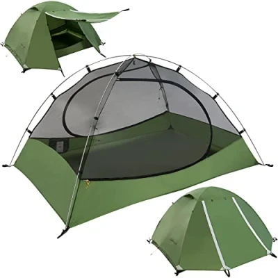 Image of Clostnature 2 Man Tent for Backpacking, Person Waterproof Camping Dome Tents, Lightweight Adults, Man&#039;s Outdoor, Hiking, Mountaineering Compact Tent, Easy Set Up Summer