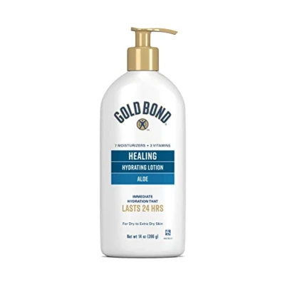 Image of Gold Bond Ultimate Healing Skin Therapy Lotion for Dry Skin, Aloe, 14 Ounce Pump