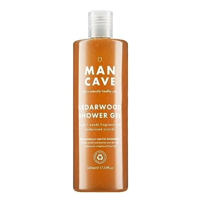 Image of ManCave Cedarwood Shower Gel for Men, Fresh Woody Aroma with Eucalyptus and Pine Needle, Sulphate Paraben Free, Natural, Vegan, Cruelty 500 ml