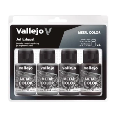 Image of Vallejo AV Metal Color Set Jet Exhaust,32 ml (Pack of 4)