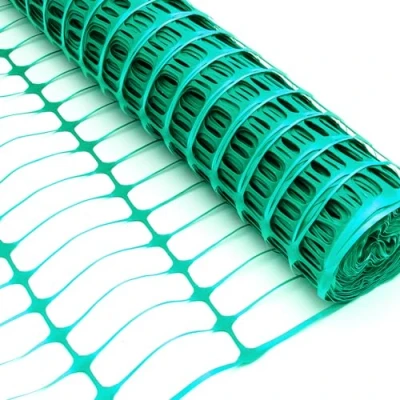 Image of Heavy Duty Barrier Fencing Mesh Plastic Safety Garden Netting Temporary Fence Green Orange 1m High 25m / 50m Length Outdoor Crowd Events Construction (Green, x 50m)