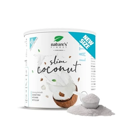 Image of Nature&#039;s Finest by Nutrisslim Coconut Slim Latte with Nettle &amp; Artichoke Extract, Vegan, Lactose Free, Energy Booster for Digestion Immune Support, 125g