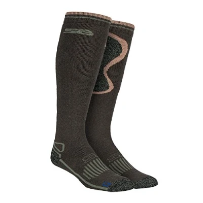 Image of Storm Bloc Mens Extra Long Knee High Thick Wool Blend Thermal Tall Boot Socks for Wellies (6 11 uk, SBGMS008GRN)