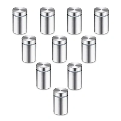Image of Hicello 10Pcs 19x25mm Standoff Sign Wall Fixings, Stainless Steel Advertising Bolts Nails, Holders for Display Glass Picture Frame Mirror Poster