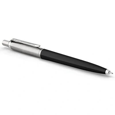 Image of Parker Jotter Originals Christmas Cracker, Refillable Ballpoint Pen, Blue Denim Finish, 100 percent Recyclable and Plastic Free Packaging, Medium Point, Ink