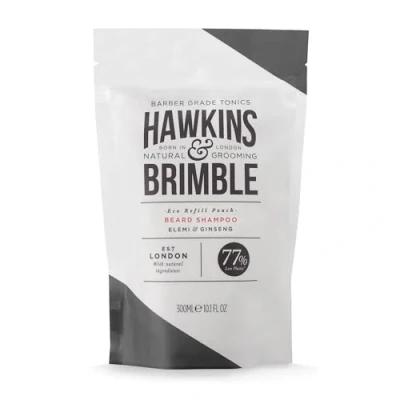 Image of Hawkins &amp; Brimble Beard Shampoo Refill Pouch 300ml