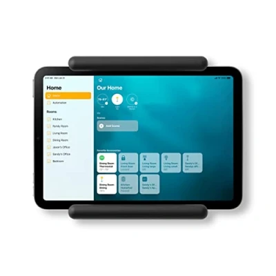 Image of elago Home Hub Mount Designed for iPad Wall Tablet Compatible with iPad, Mini, Air, Pro, Galaxy Tab and Most Tablets Easy Installation, Cable Management (Black)