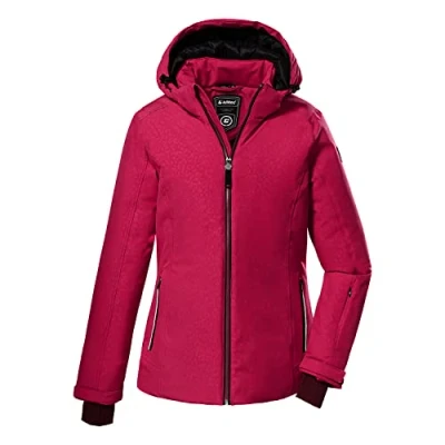 Image of Killtec Women&#039;s Ksw 111 Wmn Ski Functional Jacket with Zip Off Hood and Snow Guard, Pink, 40