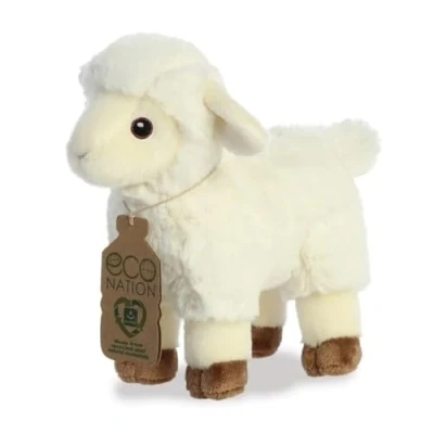 Image of Aurora, 35040, Eco Nation Lamb 8In, Soft Toy, White