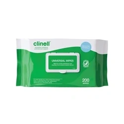 Image of Clinell Universal Sanitising Wipes (Pack of 200) CW200