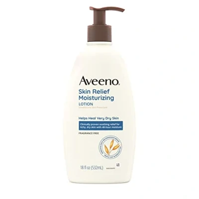 Image of Aveeno Active Naturals Skin Relief Moisturizing Lotion, Fragrance Free 18 Oz