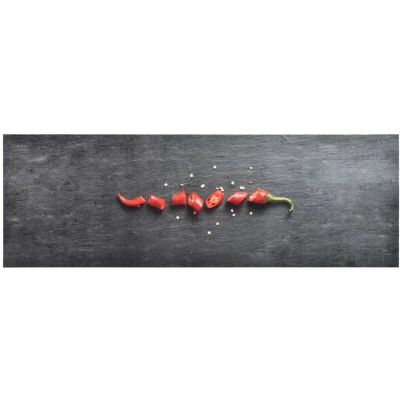 Image of vidaXL Kitchen Carpet Washable Pepper 60x300 cm