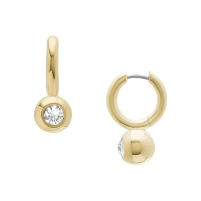 Image of Fossil Women&#039;s Jewelry Gold Brass Earring, JA7254710