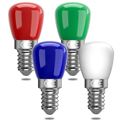 Image of Bonlux E14 Coloured LED Light Bulbs, 3W Mixed Colours Red Green Blue Edison Screw Lights, AC220 240v Colorful Decorative Decoration for Christmas, Party, Gathering, Bar, Pack of 4