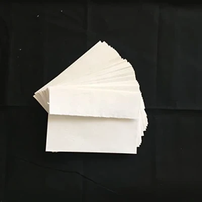 Image of Khadi Handmade Cotton Rag Paper C6 Envelopes White Pack of 20
