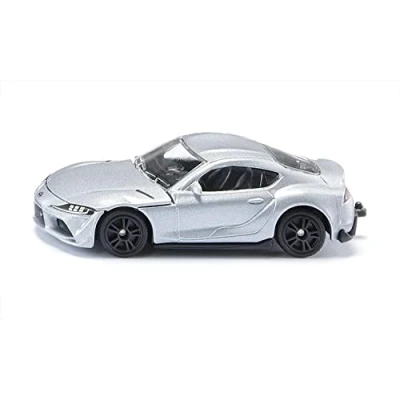 Image of siku 1578, Toyota GR Supra, Toy Car, Metal,Plastic, Silver, Detailed Engine Replica, Sport Tyres, Rubberised Tyres