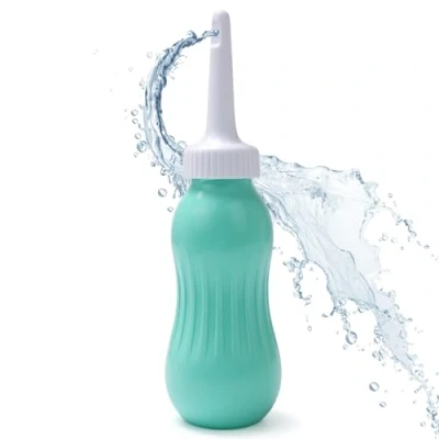 Image of Post Birth Perineal Wash Bottle 500ml YEAUPE PRO Portable Squeeze Peri Recovery for Women Intimate Postpartum Care After Bidet Hospital Bag New Mum Maternity Essentials (Blue)
